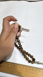Natural Tiger Eye Prayer Beads – 10 mm – 30 cm