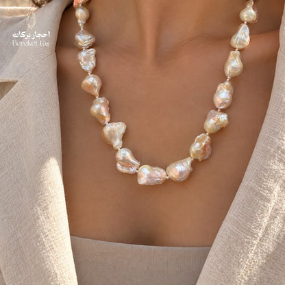 Natural Pearl Handmade Necklace – 50 cm