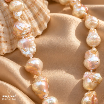 Natural Pearl Handmade Necklace – 50 cm