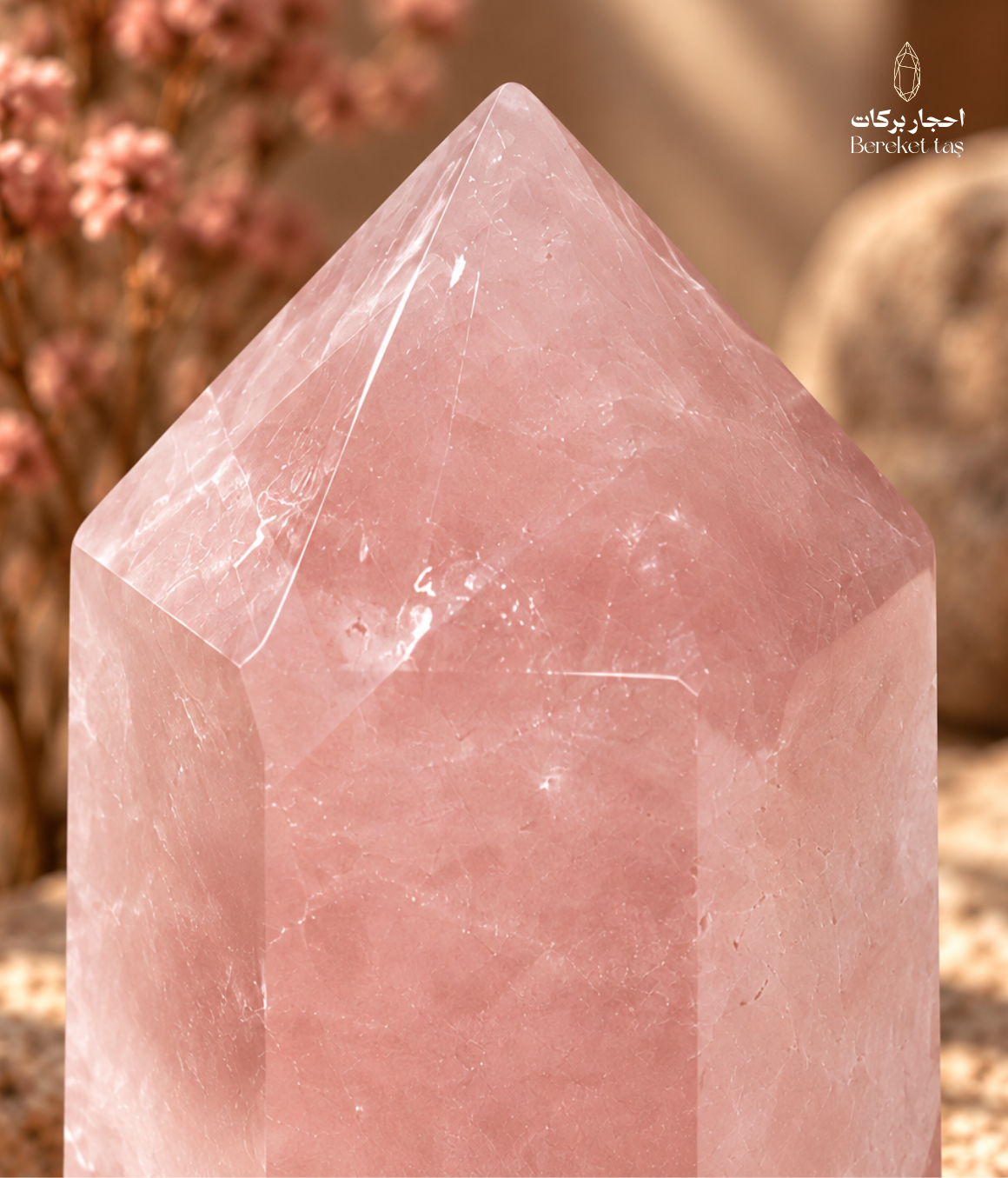 Natural Brazilian Rose Quartz – Decorative Stone